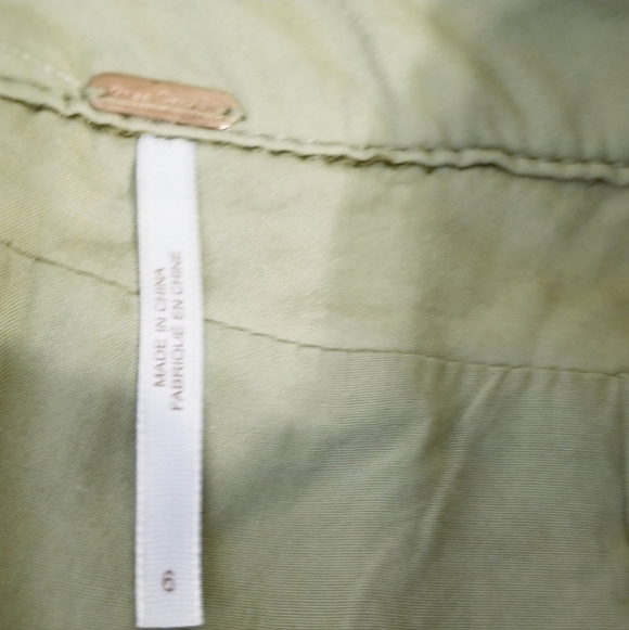 Free People Dust to Dust Velvet Yellowish Green Mini Skirt - Picture 7 of 12